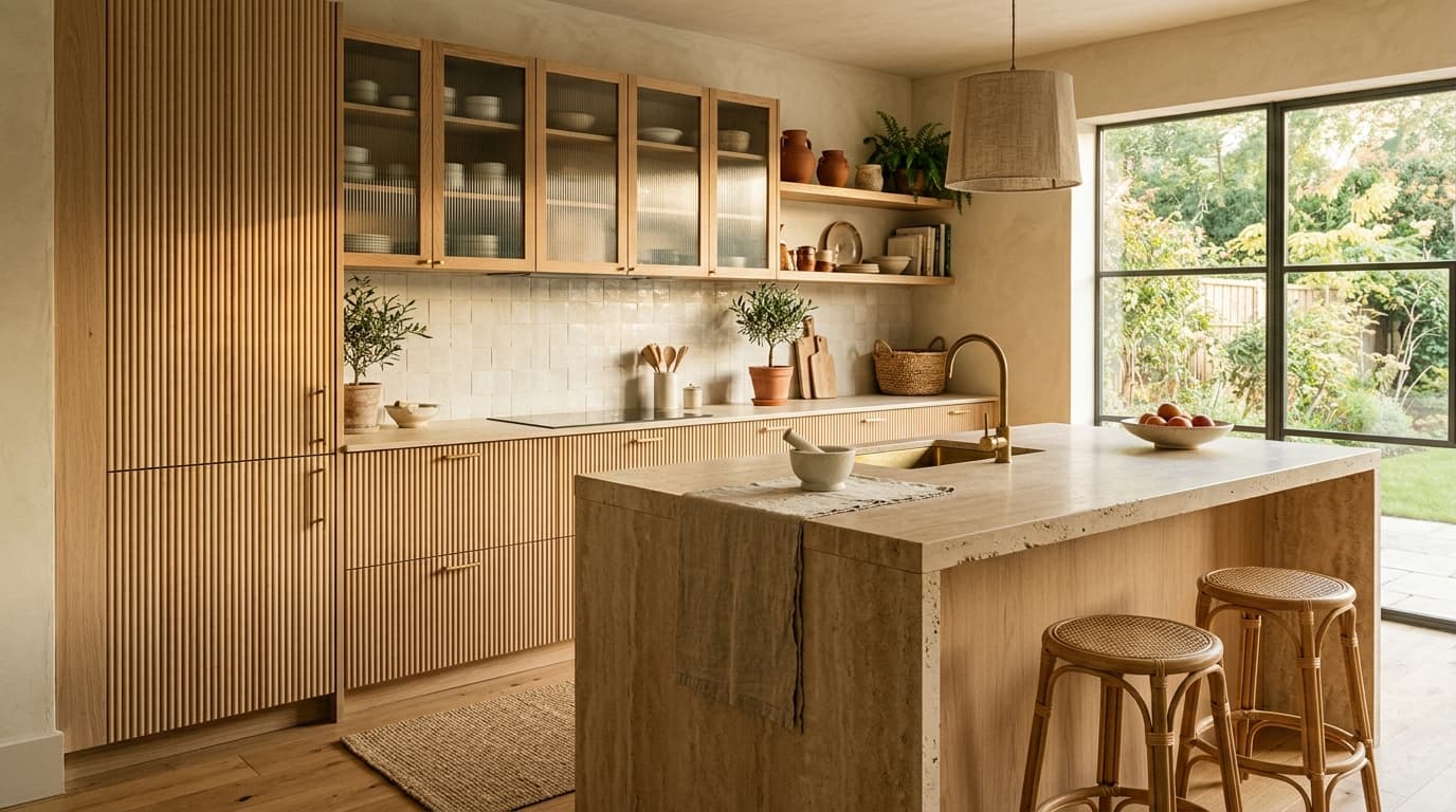 Boho & Japandi kitchen design by EBONY